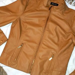 Faux leather jacket